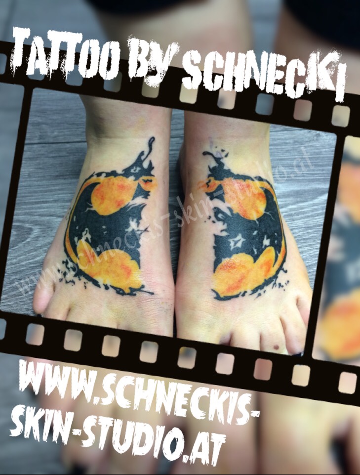 Black & Grey mit Farbe Tattoo aus Steyr – Schneckis Skin Studio
