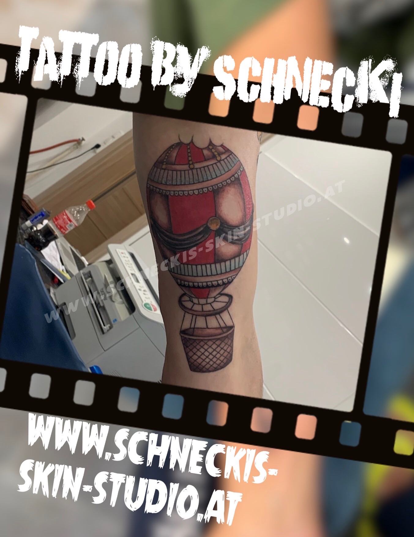 Black & Grey mit Farbe Tattoo aus Steyr – Schneckis Skin Studio