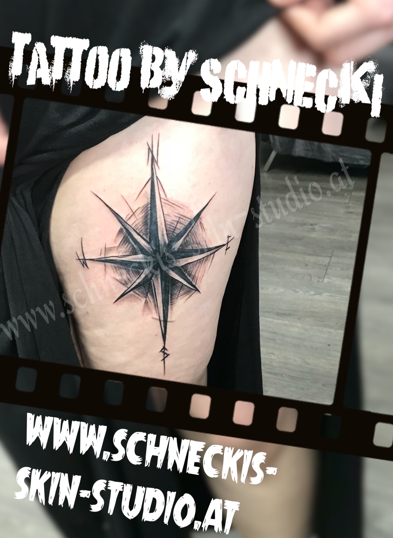 Blackwork Tattoo aus Steyr – Schneckis Skin Studio