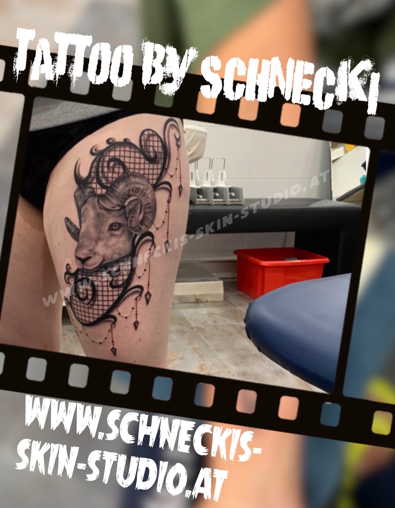 Black & Grey Tattoo aus Steyr – Schneckis Skin Studio