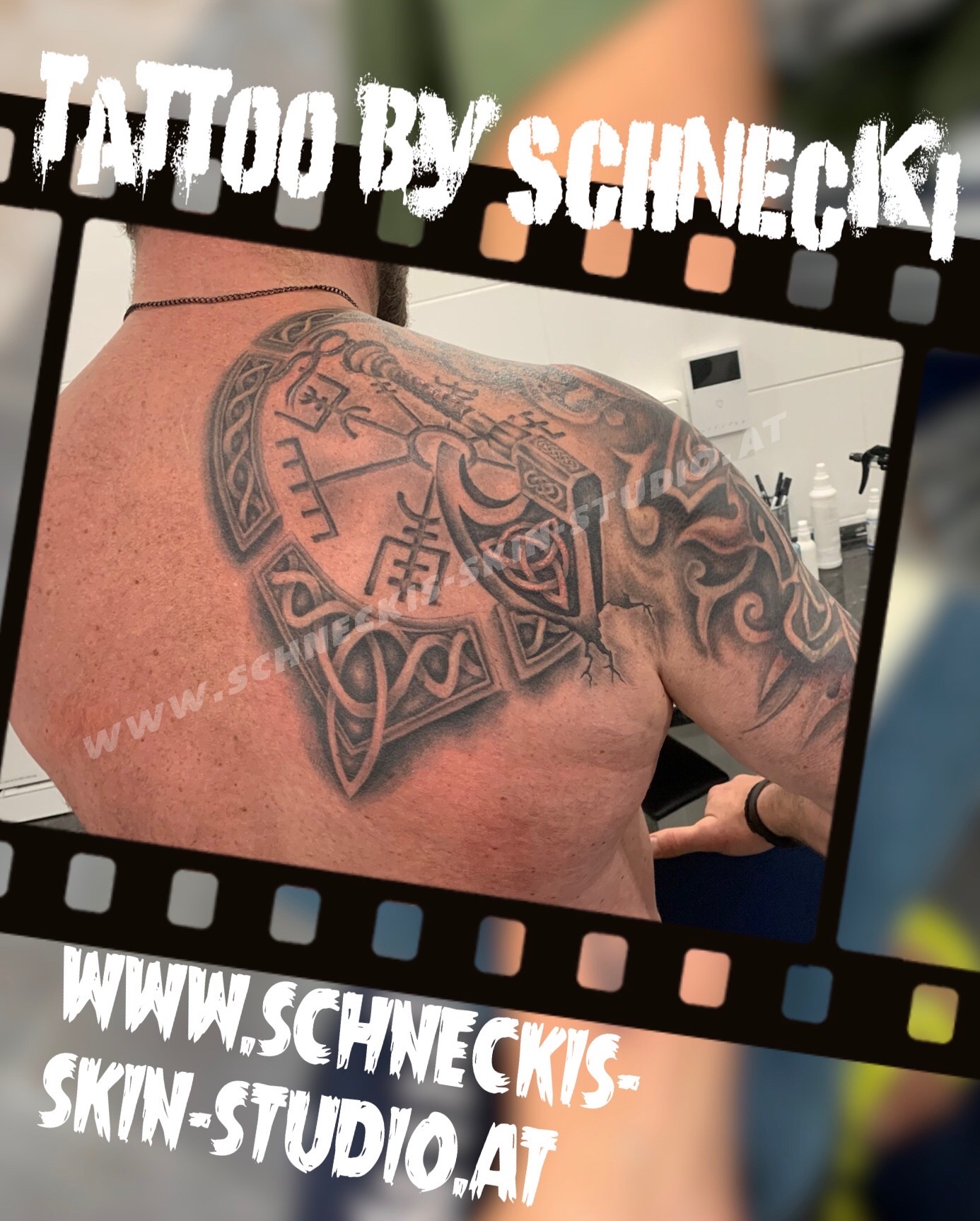 Black & Grey Tattoo aus Steyr – Schneckis Skin Studio