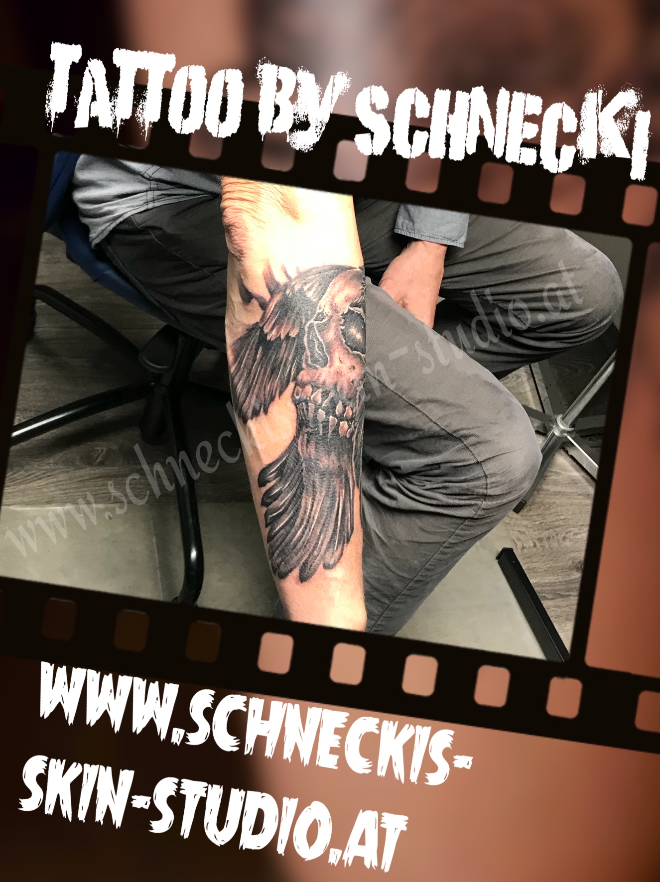 Black & Grey Tattoo aus Steyr – Schneckis Skin Studio