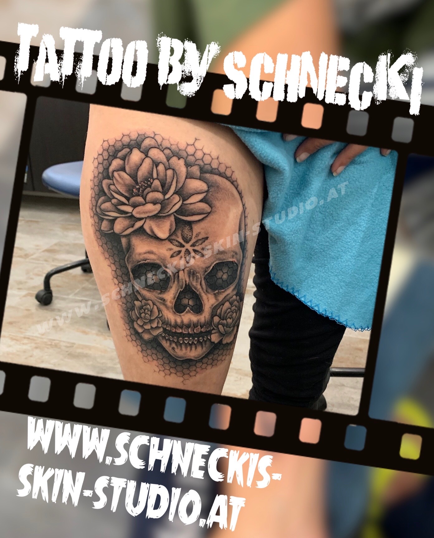 Black & Grey Tattoo aus Steyr – Schneckis Skin Studio