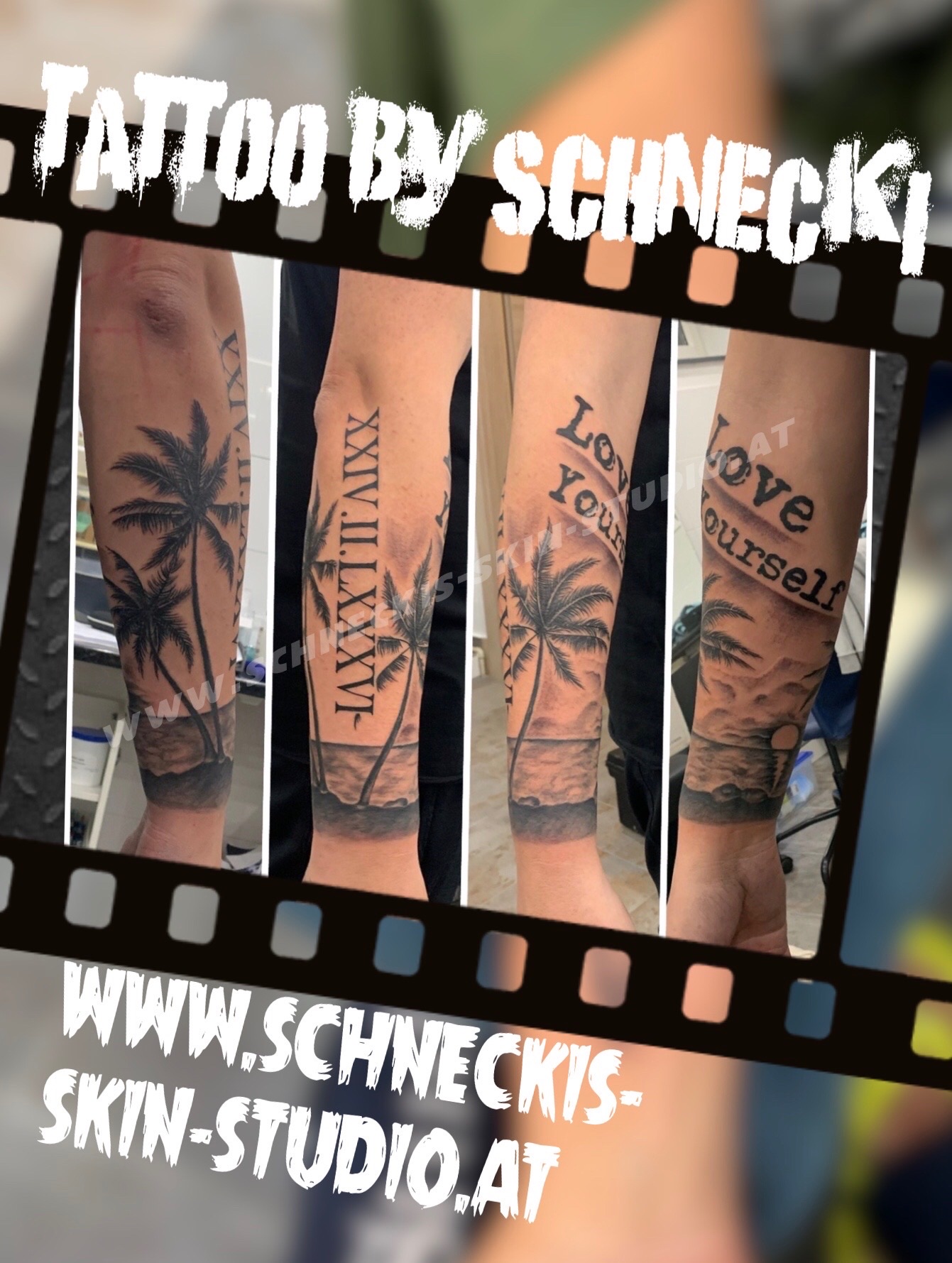 Black & Grey Tattoo aus Steyr – Schneckis Skin Studio