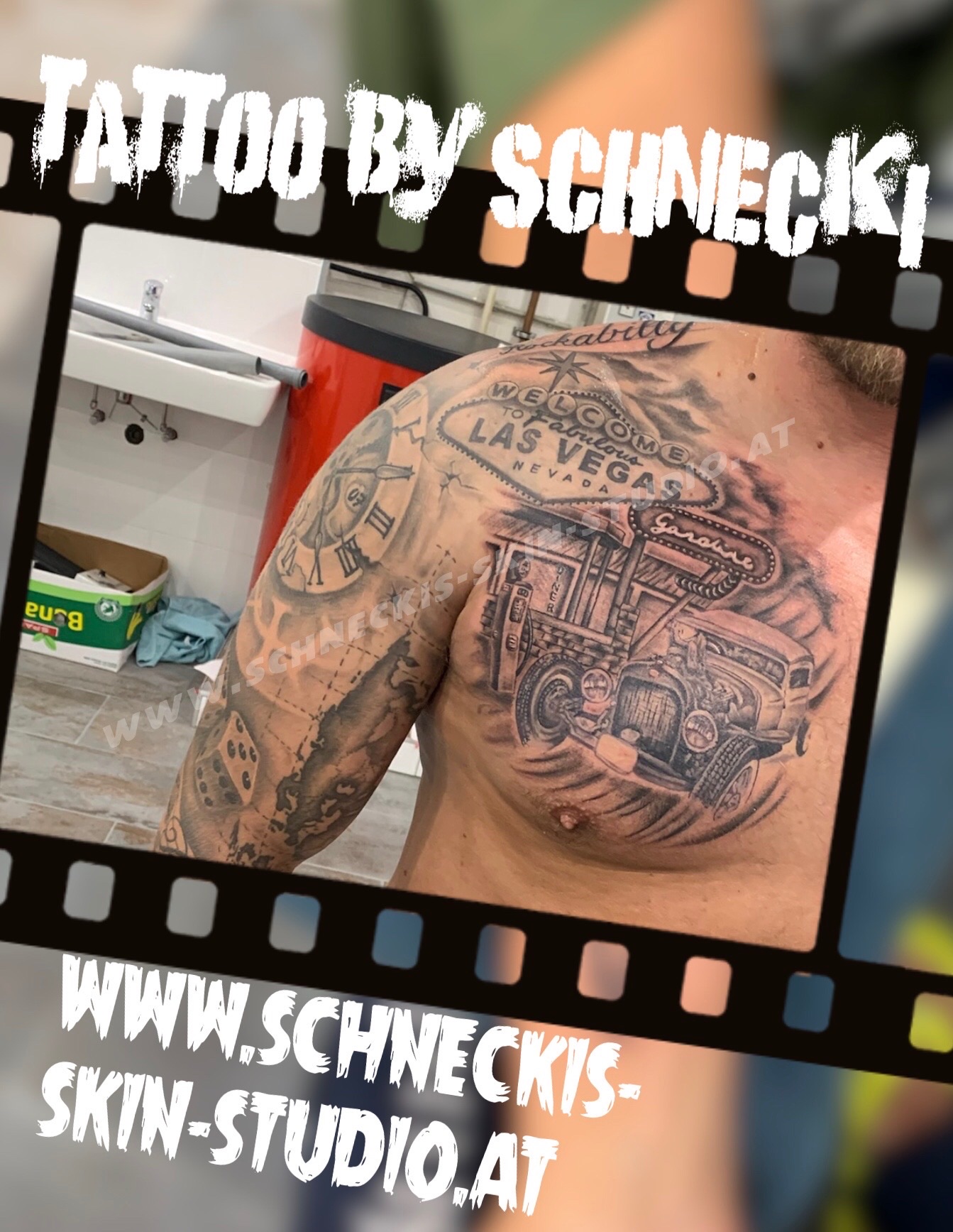 Black & Grey Tattoo aus Steyr – Schneckis Skin Studio