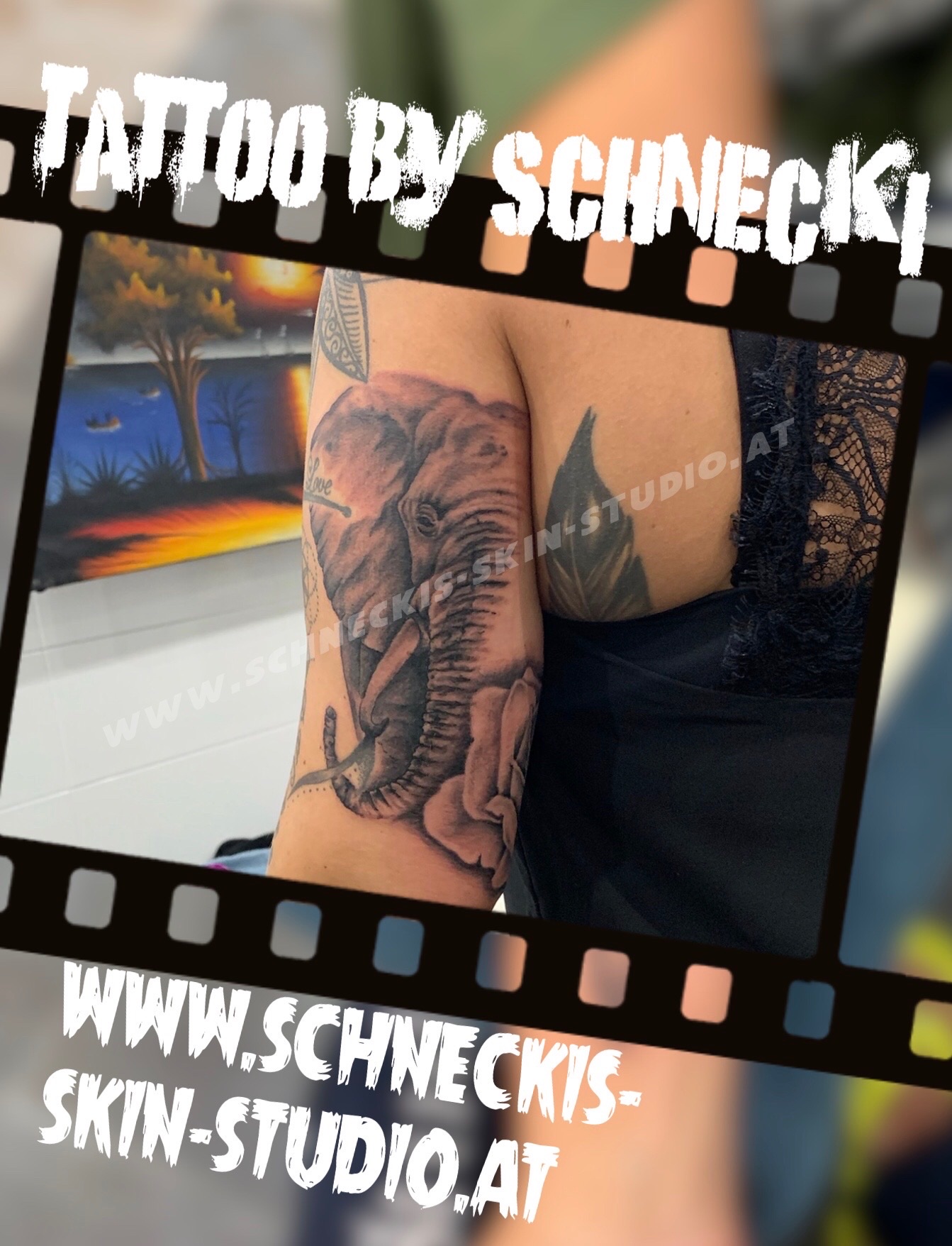 Black & Grey Tattoo aus Steyr – Schneckis Skin Studio