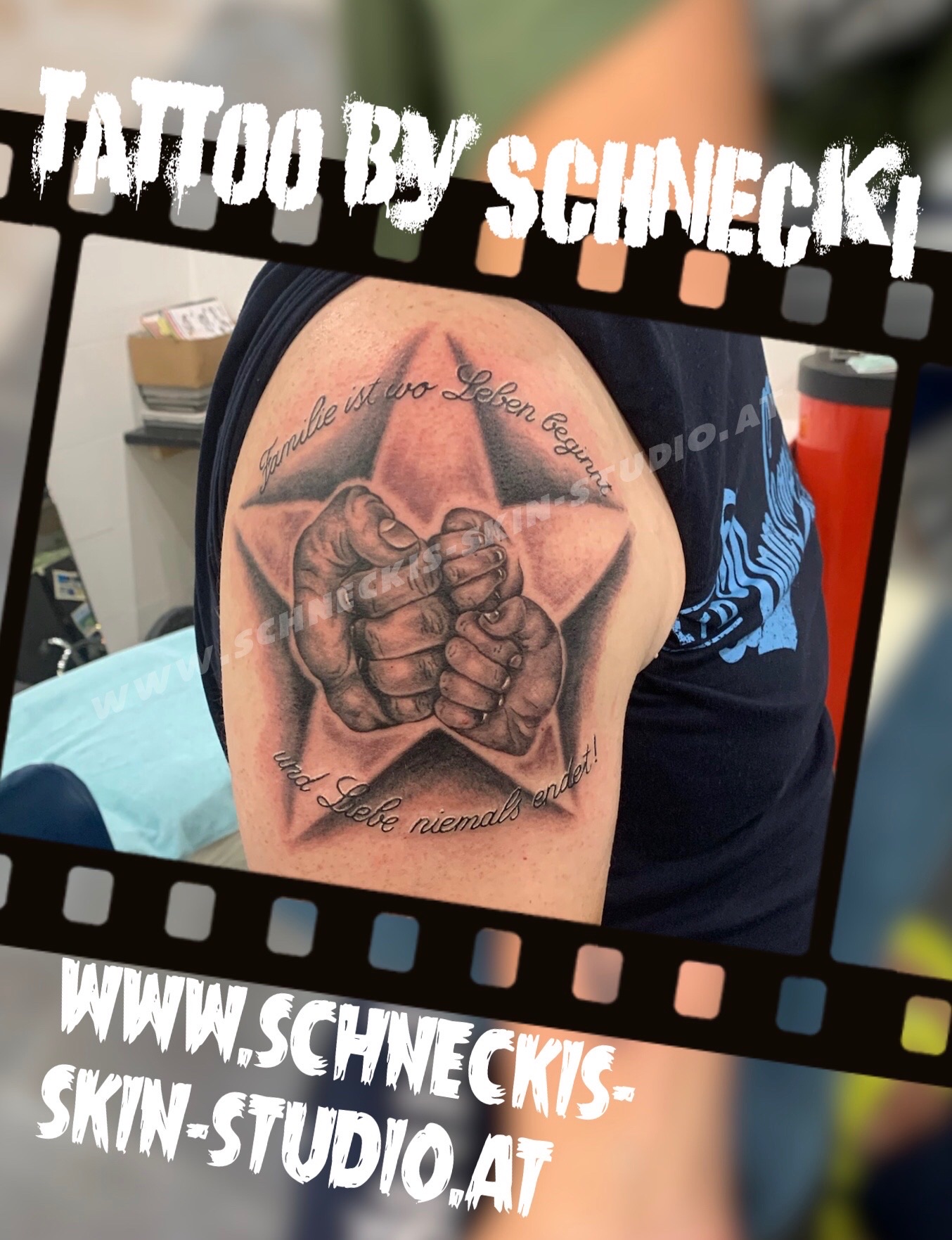 Black & Grey Tattoo aus Steyr – Schneckis Skin Studio