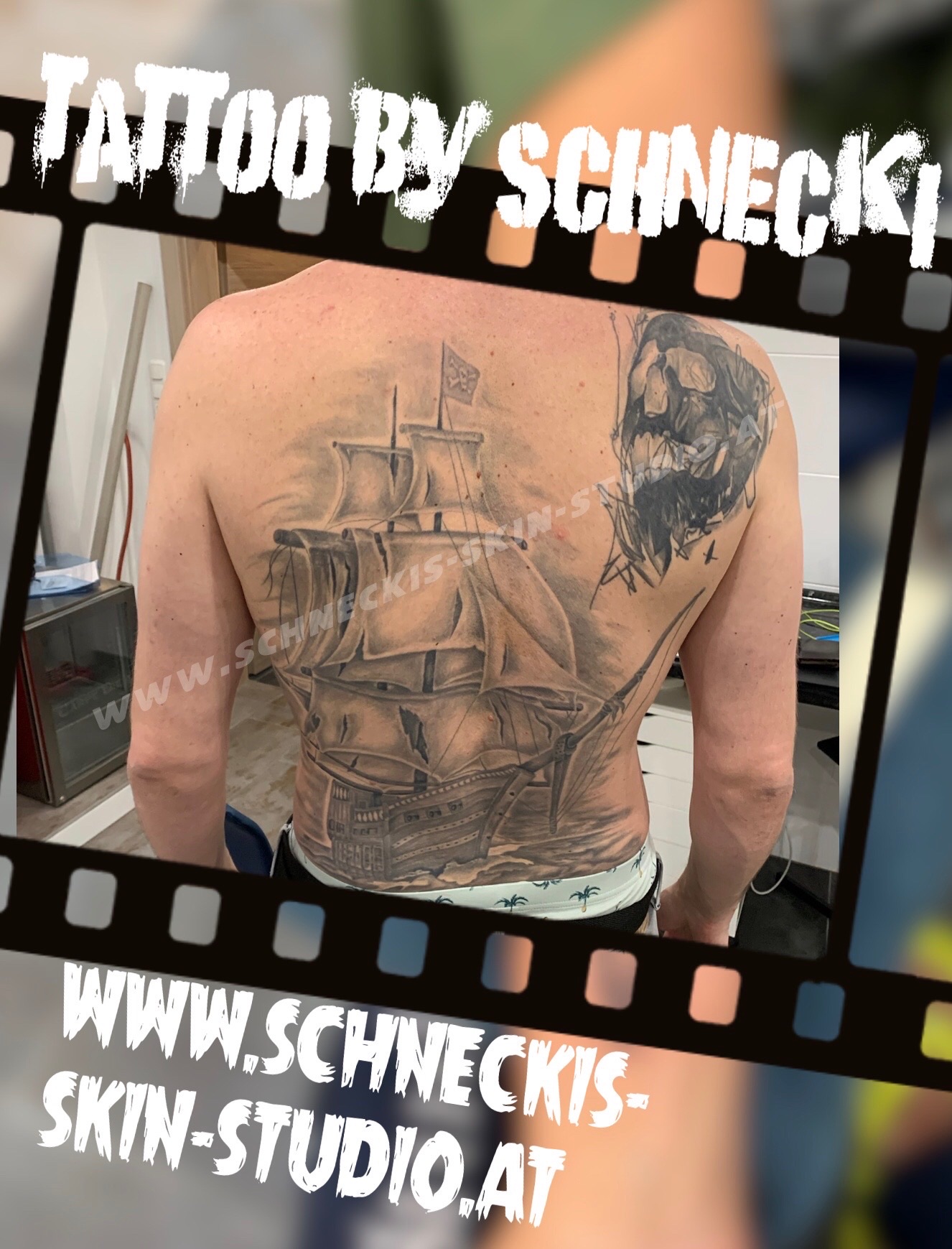 Black & Grey Tattoo aus Steyr – Schneckis Skin Studio
