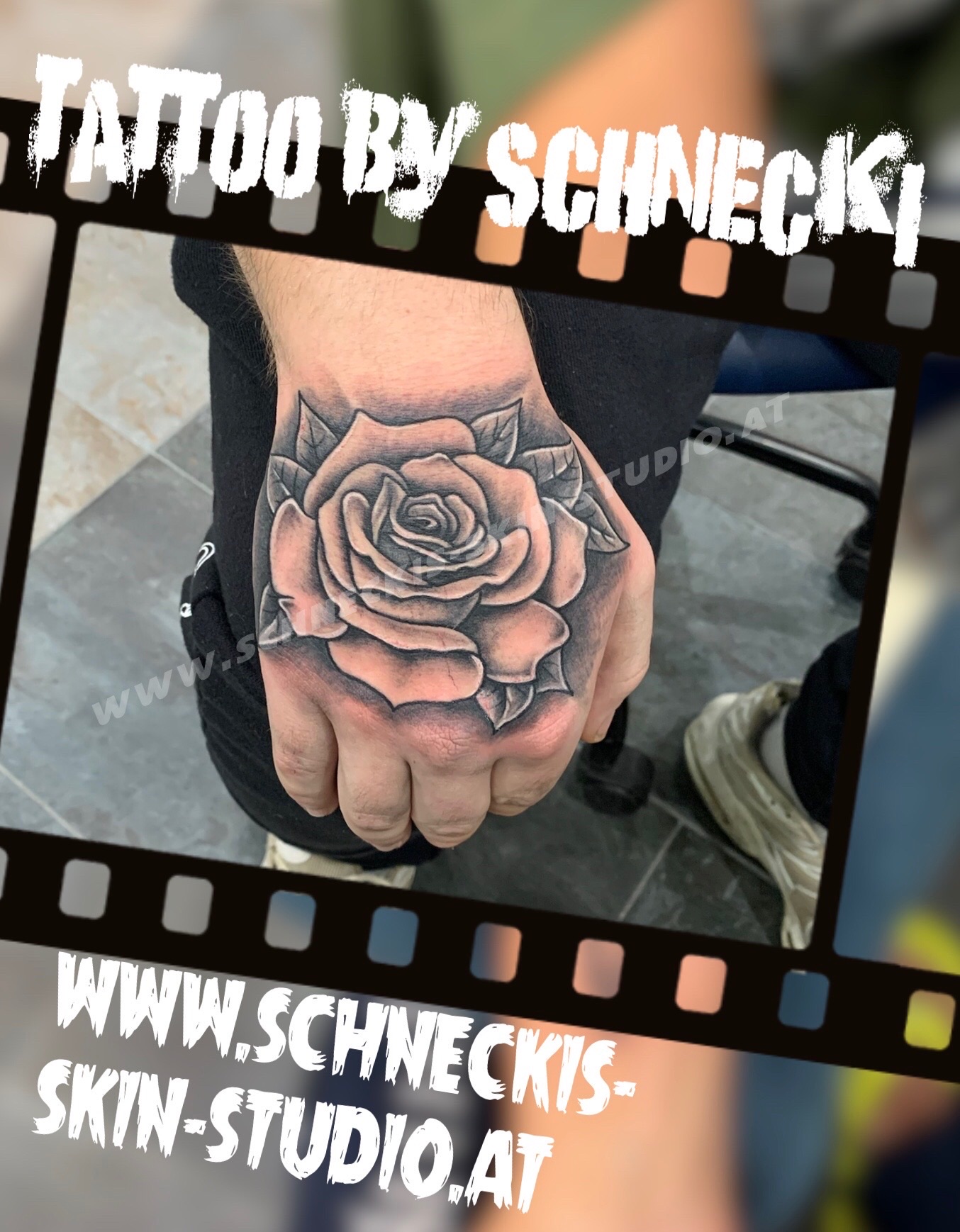 Black & Grey Tattoo aus Steyr – Schneckis Skin Studio