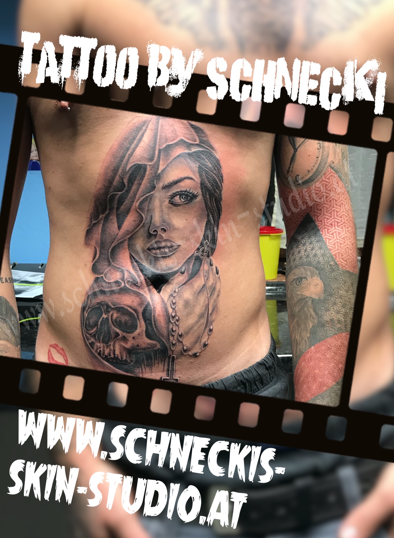 Black & Grey Tattoo aus Steyr – Schneckis Skin Studio