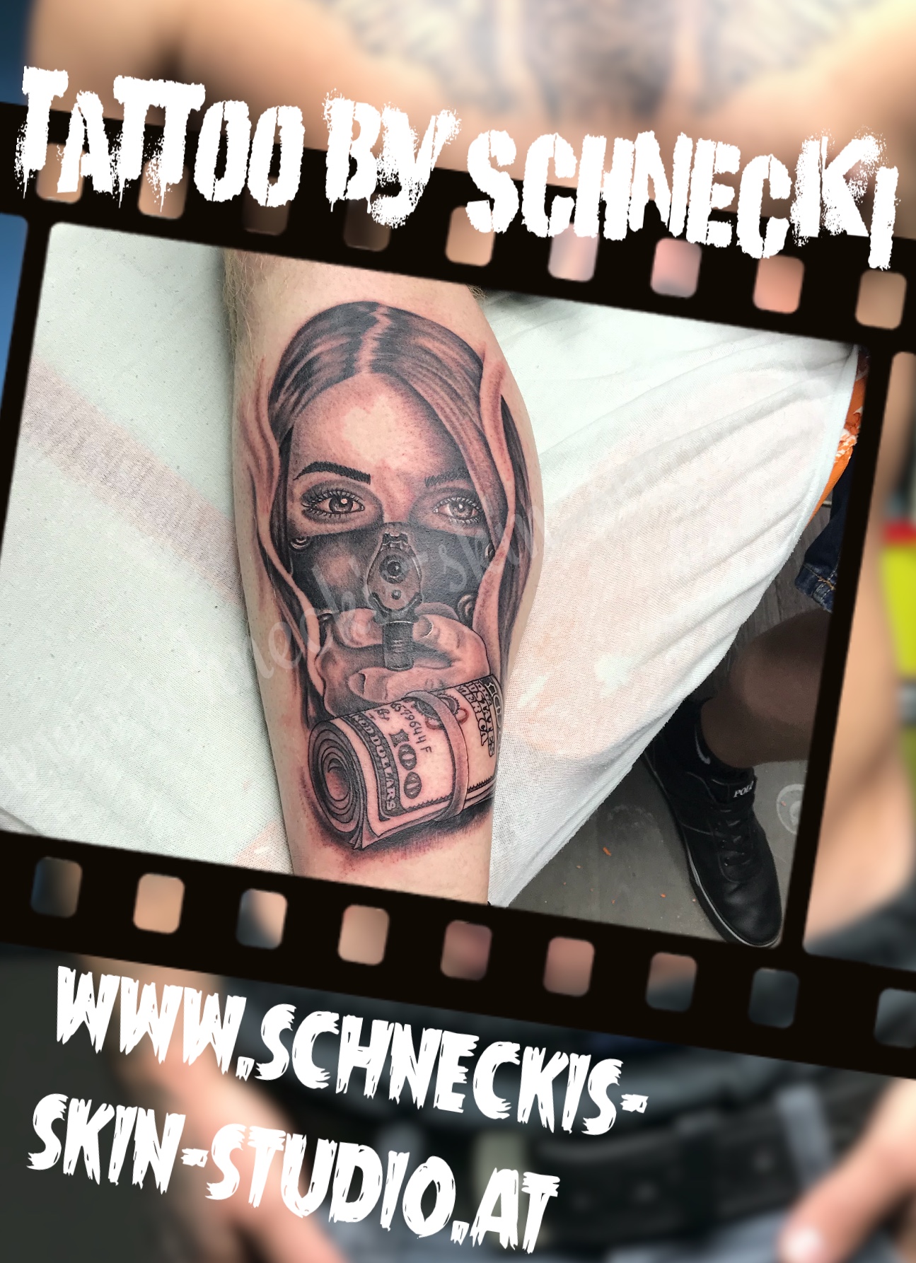 Black & Grey Tattoo aus Steyr – Schneckis Skin Studio