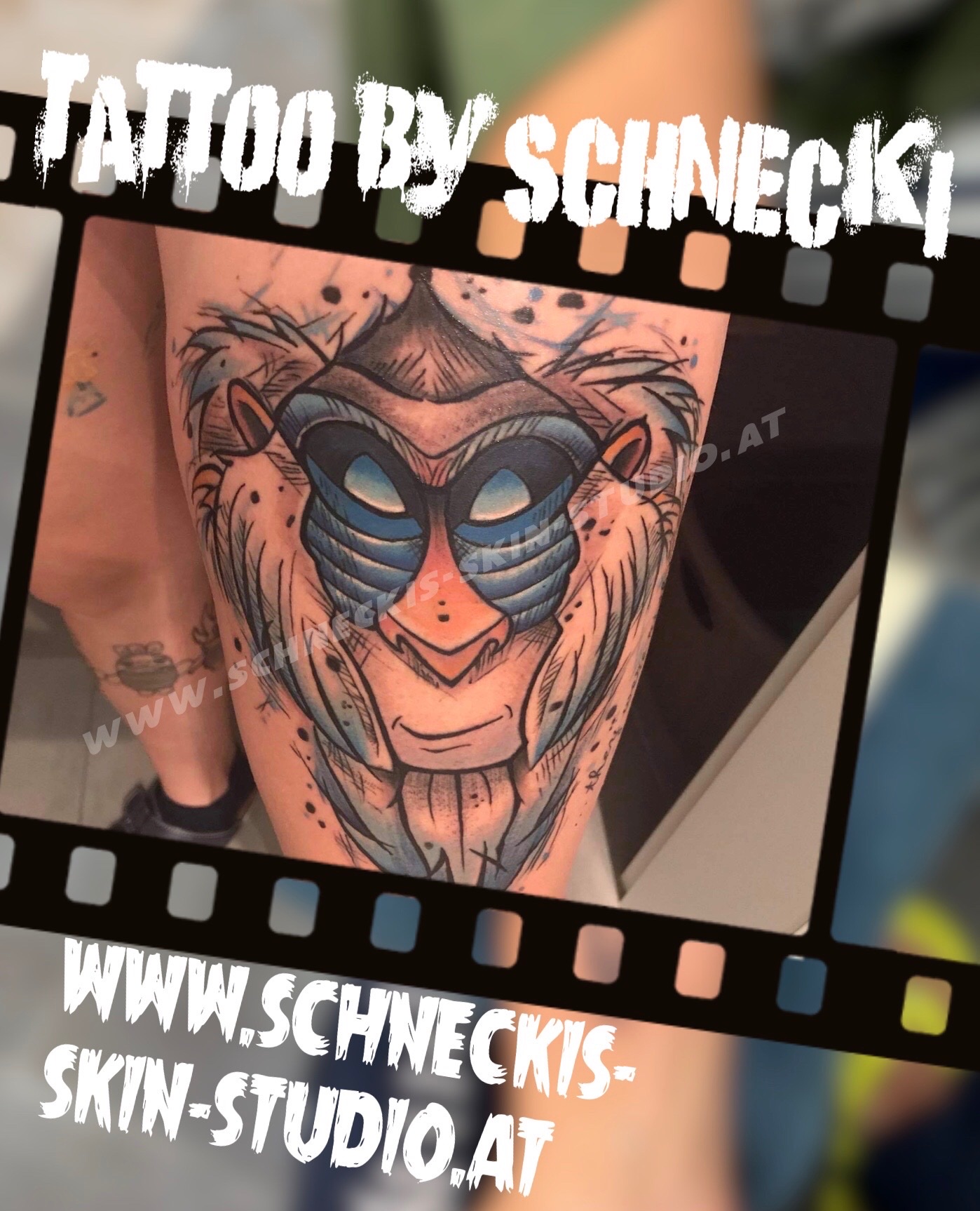 Farbiges Tattoo aus Steyr – Schneckis Skin Studio