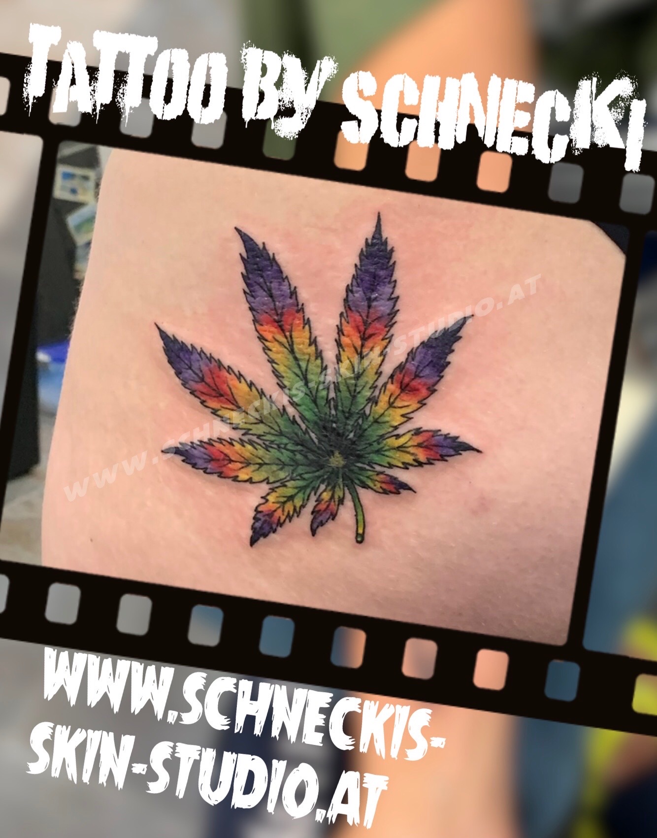 Farbiges Tattoo aus Steyr – Schneckis Skin Studio