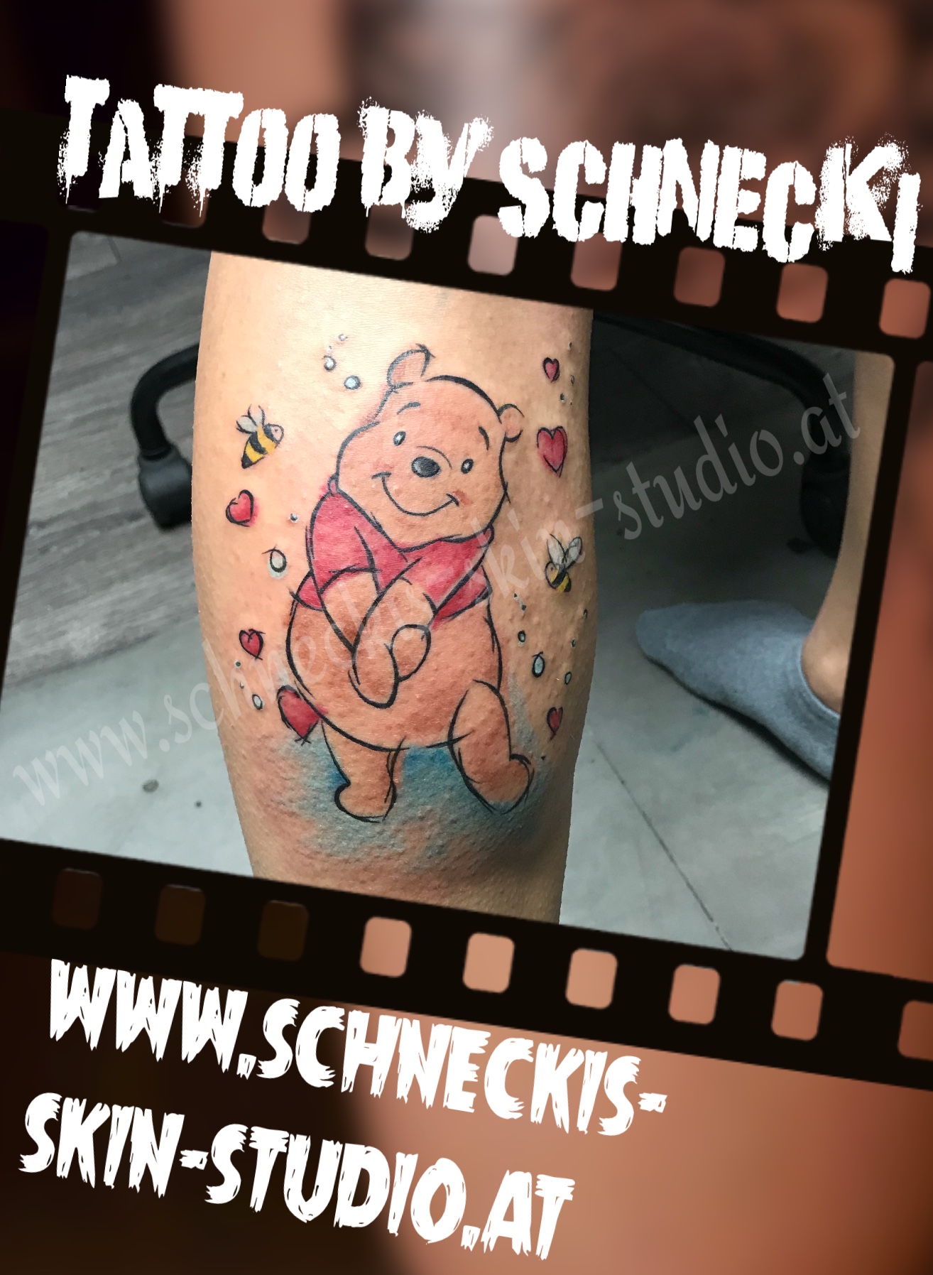 Farbiges Tattoo aus Steyr – Schneckis Skin Studio