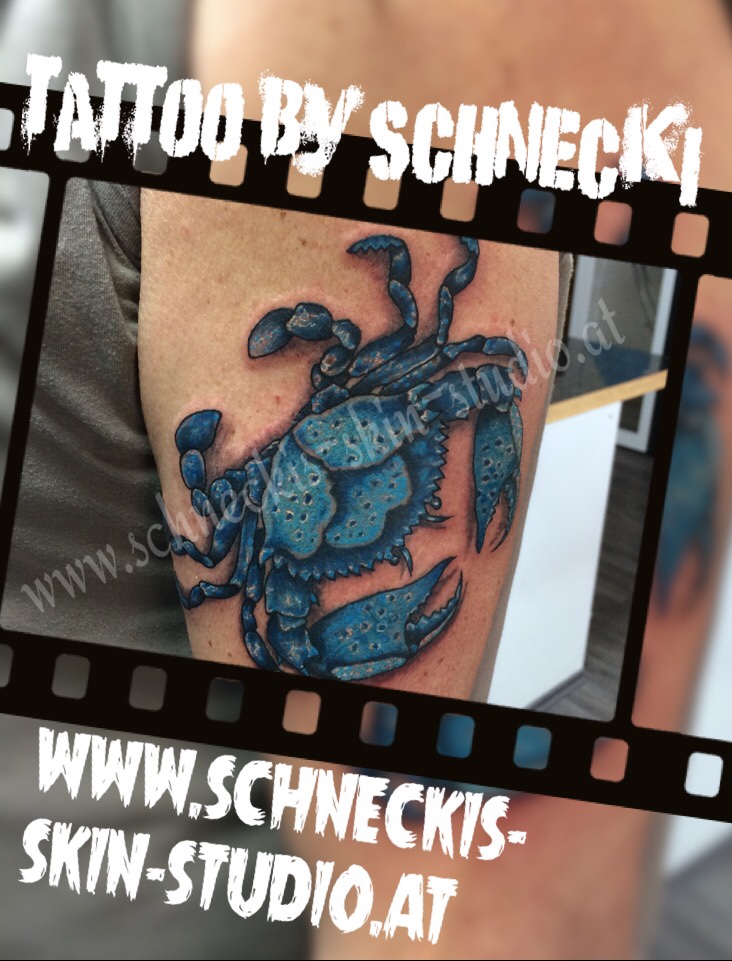 Farbiges Tattoo aus Steyr – Schneckis Skin Studio