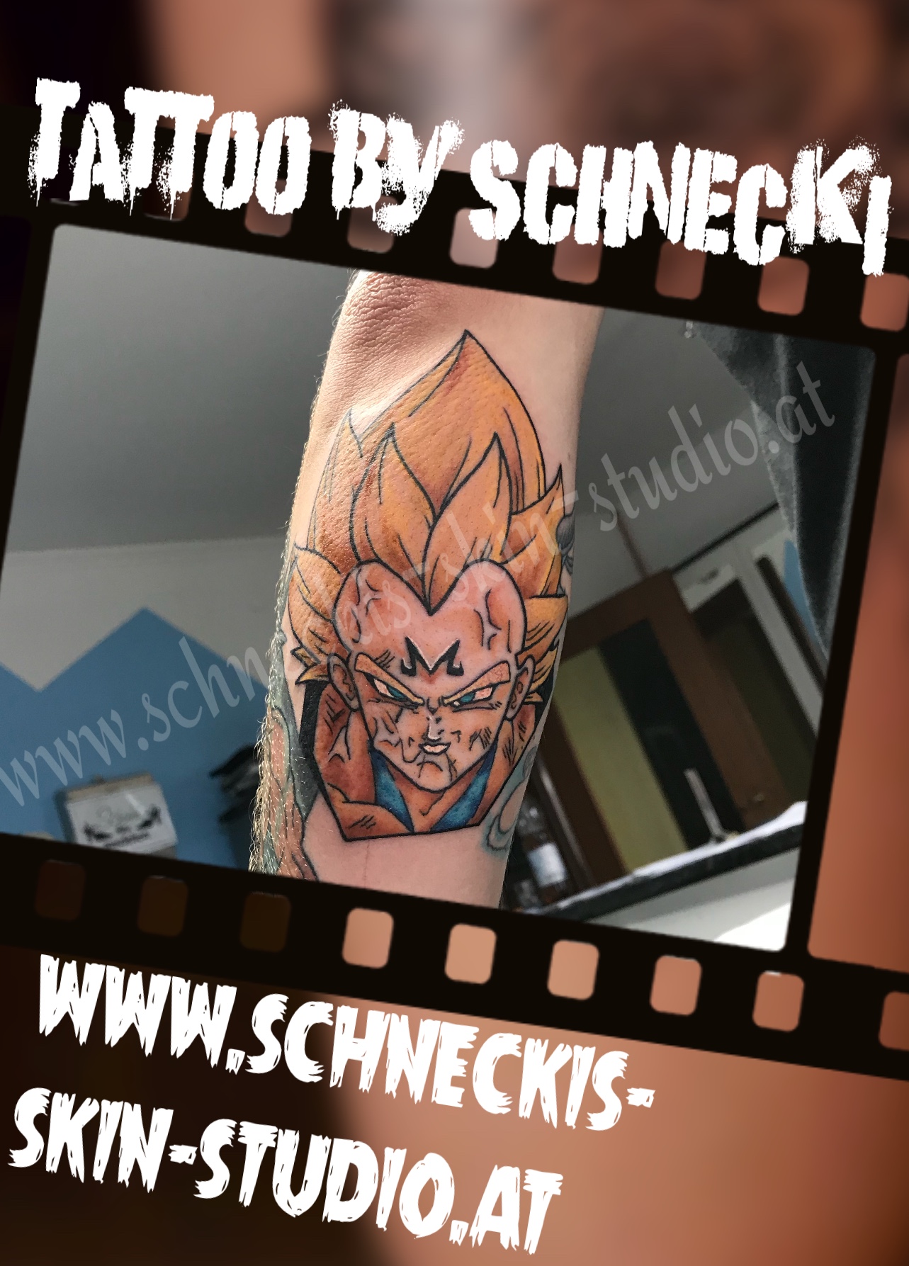 Farbiges Tattoo aus Steyr – Schneckis Skin Studio