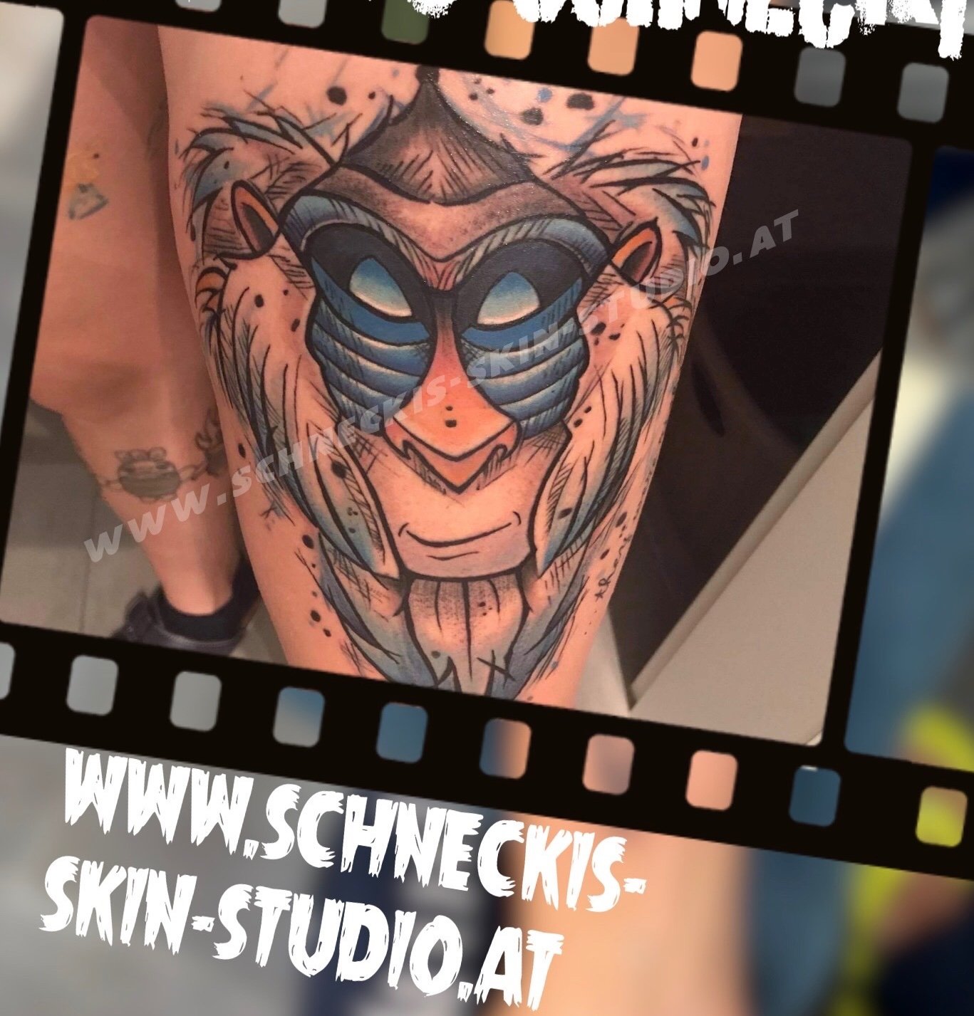Farbtattoo von Schneckis Skin Studio in Steyr
